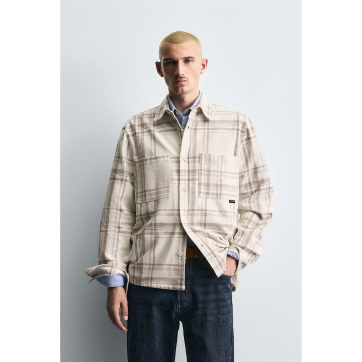 Рубашка из фланели в клетку