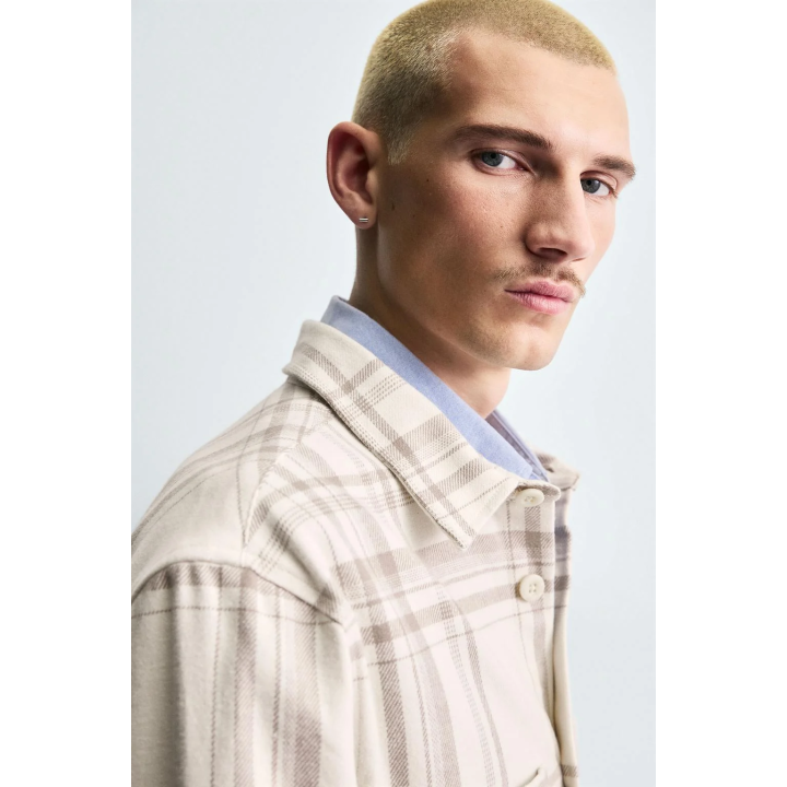 Рубашка из фланели в клетку