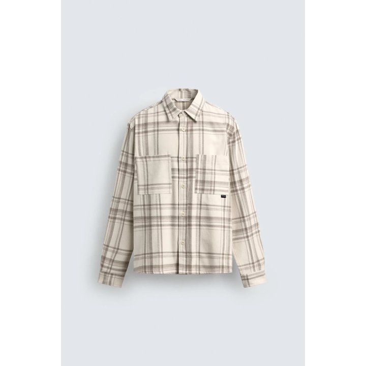 Рубашка из фланели в клетку