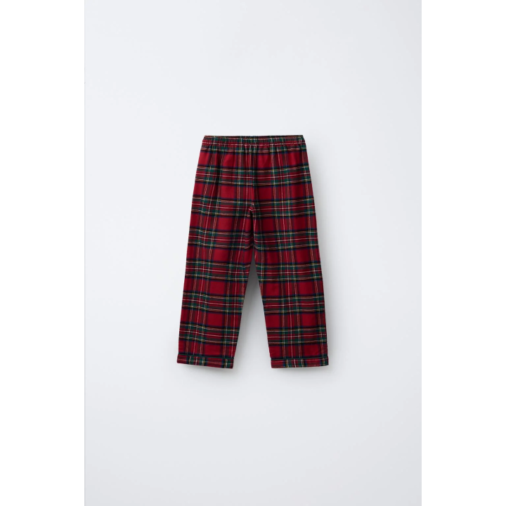 3–6 ЛЕТ/ФЛАНЕЛЕВАЯ ПИЖАМА В КЛЕТКУ