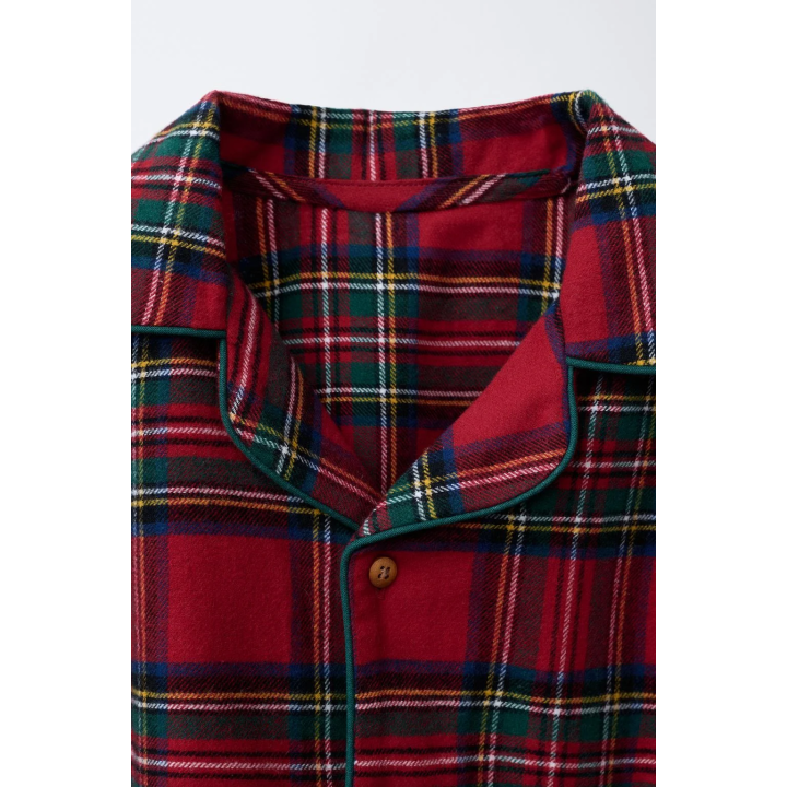 3–6 ЛЕТ/ФЛАНЕЛЕВАЯ ПИЖАМА В КЛЕТКУ