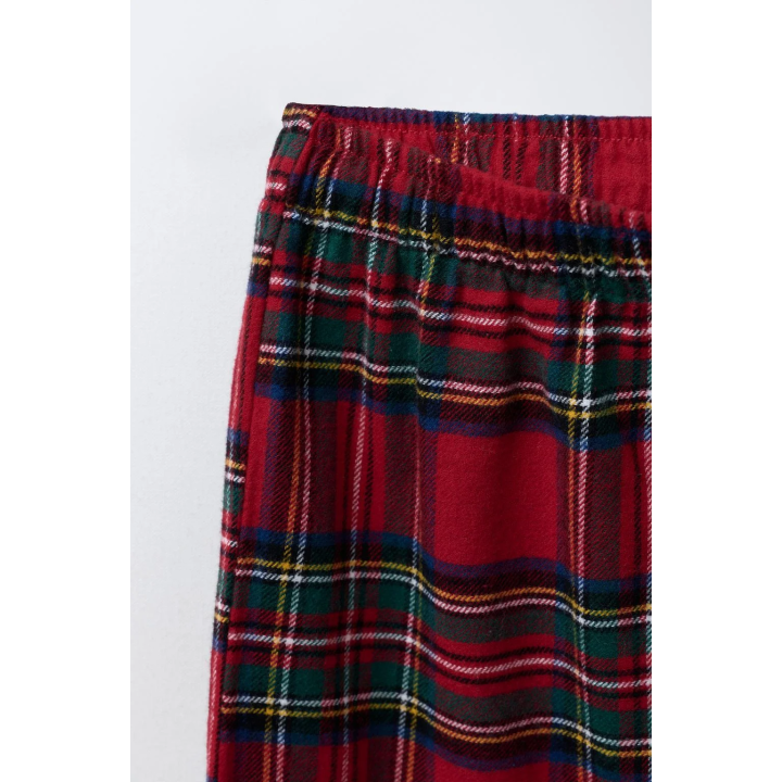 3–6 ЛЕТ/ФЛАНЕЛЕВАЯ ПИЖАМА В КЛЕТКУ