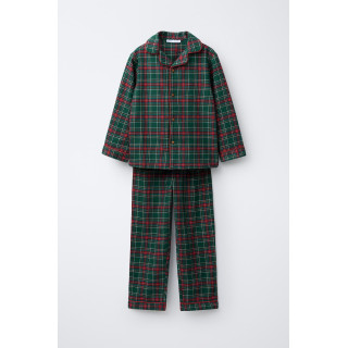 6-14 ЛЕТ/ ФЛАНЕЛЕВАЯ ПИЖАМА В КЛЕТКУ