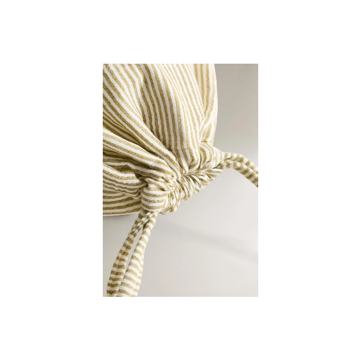 CHILDREN'S STRIPED MUSLIN LAUNDRY BAG
