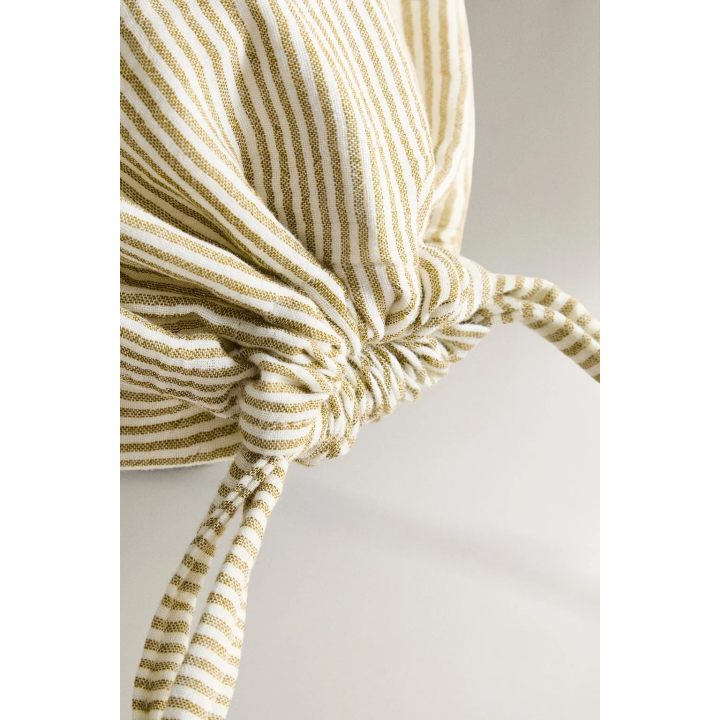 CHILDREN'S STRIPED MUSLIN LAUNDRY BAG