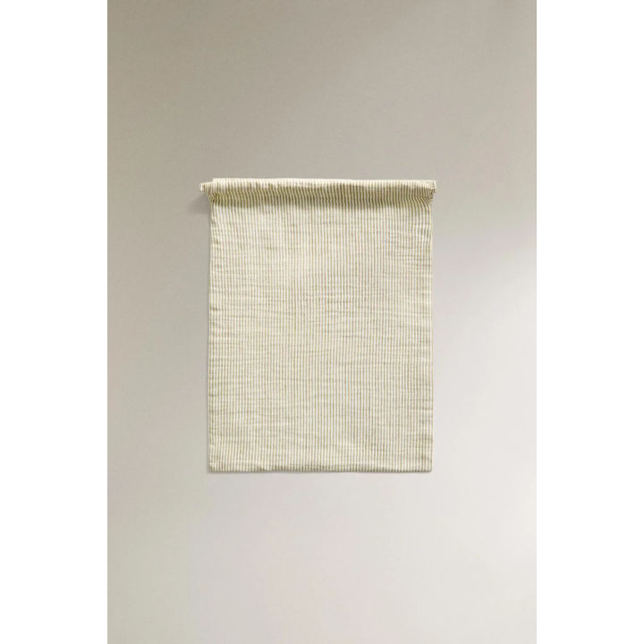 CHILDREN'S STRIPED MUSLIN LAUNDRY BAG