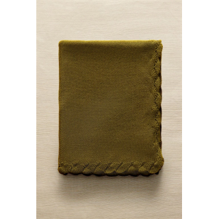 BABY BLANKET WITH CROCHET BORDER