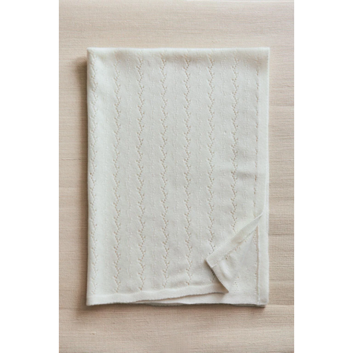 CASHMERE KNIT BABY BLANKET