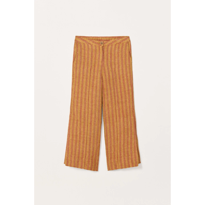 Брюки из 100% полосатого льна ограниченной коллекции