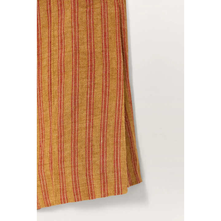 Брюки из 100% полосатого льна ограниченной коллекции