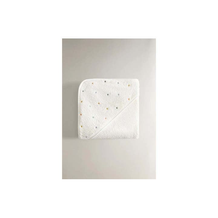 STARS HOODED BABY TOWEL
