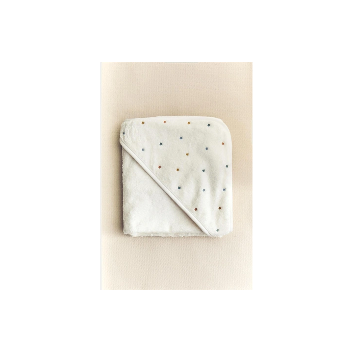 STARS HOODED BABY TOWEL