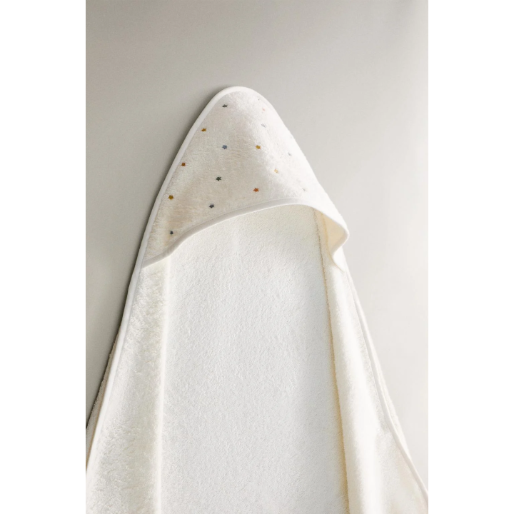 STARS HOODED BABY TOWEL