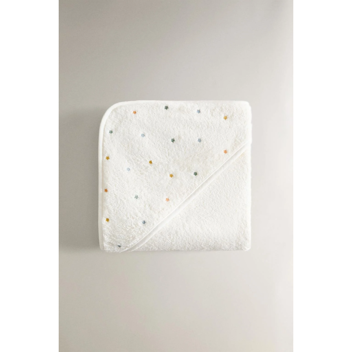 STARS HOODED BABY TOWEL