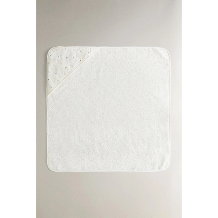 STARS HOODED BABY TOWEL