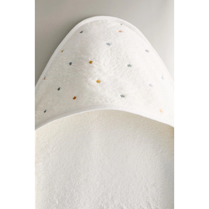 STARS HOODED BABY TOWEL