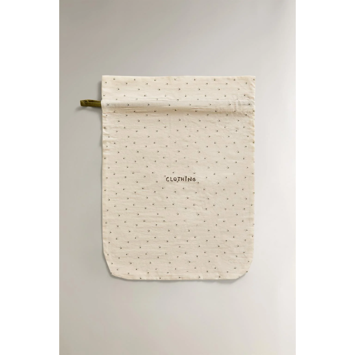 CHILDREN'S FLORAL COTTON LAUNDRY BAG