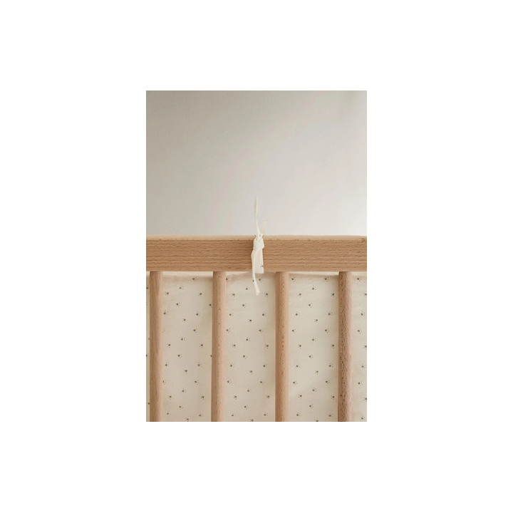 FLORAL BABY COT BUMPER COVER