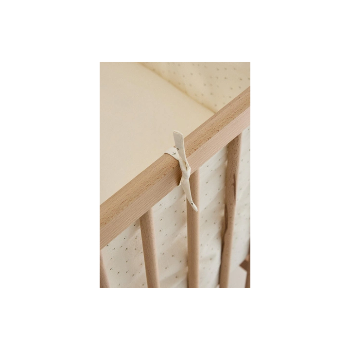 FLORAL BABY COT BUMPER COVER