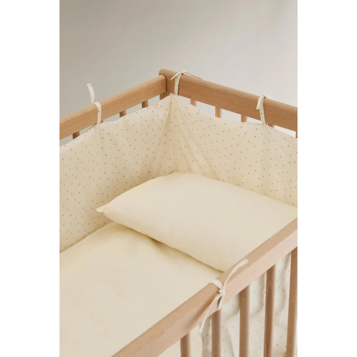 FLORAL BABY COT BUMPER COVER