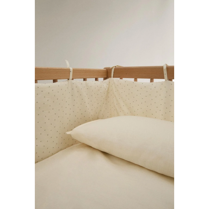 FLORAL BABY COT BUMPER COVER