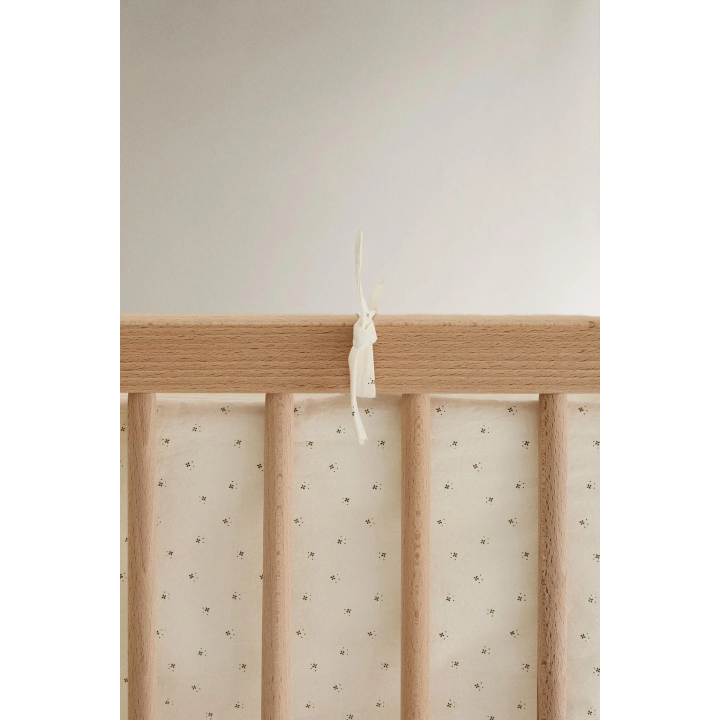 FLORAL BABY COT BUMPER COVER