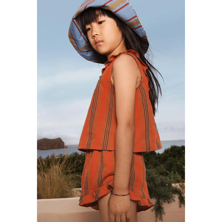 Топ с оборками и полосками limited edition