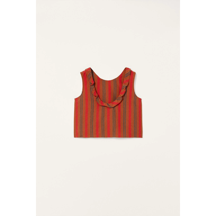Топ с оборками и полосками limited edition