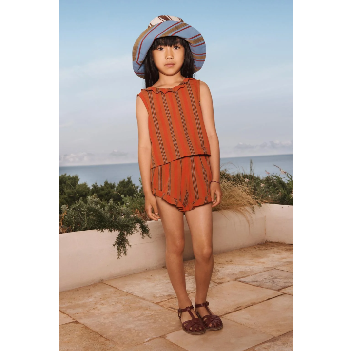 Топ с оборками и полосками limited edition