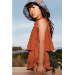 Оборчатые полосатые бермуды limited edition