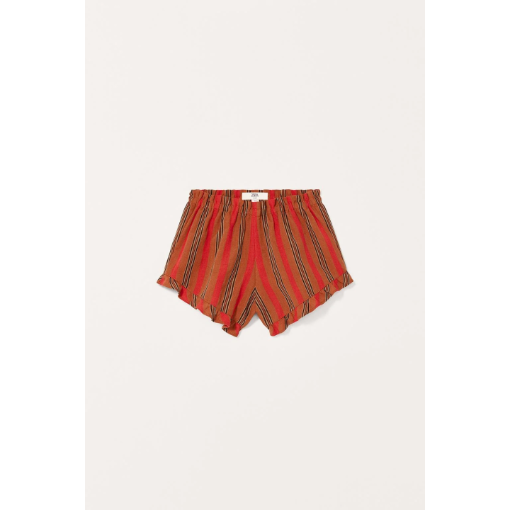 Оборчатые полосатые бермуды limited edition