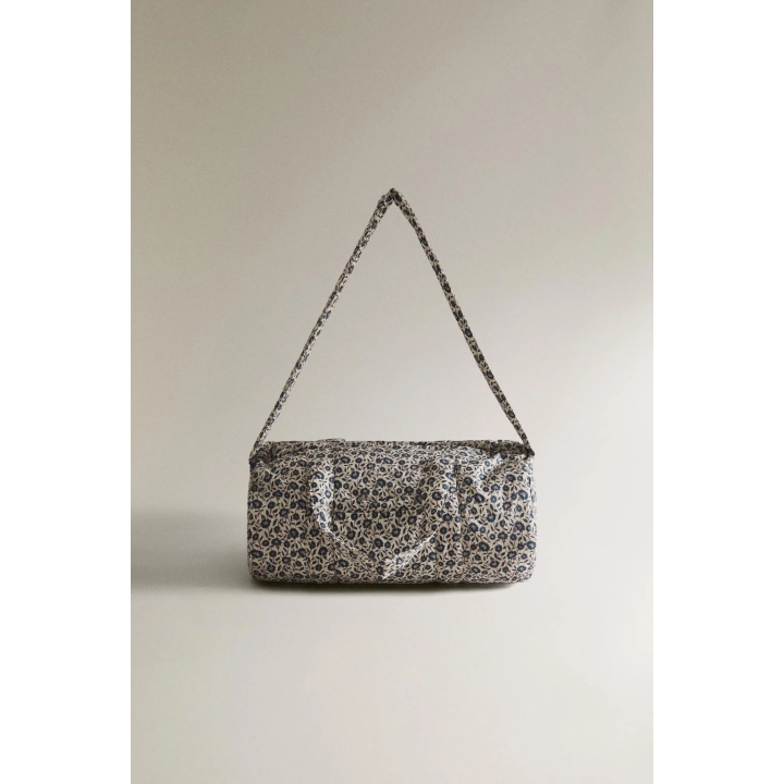 FLORAL COTTON MATERNITY BAG