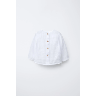 ОДНОТОННАЯ ЛЬНЯНАЯ РУБАШКА