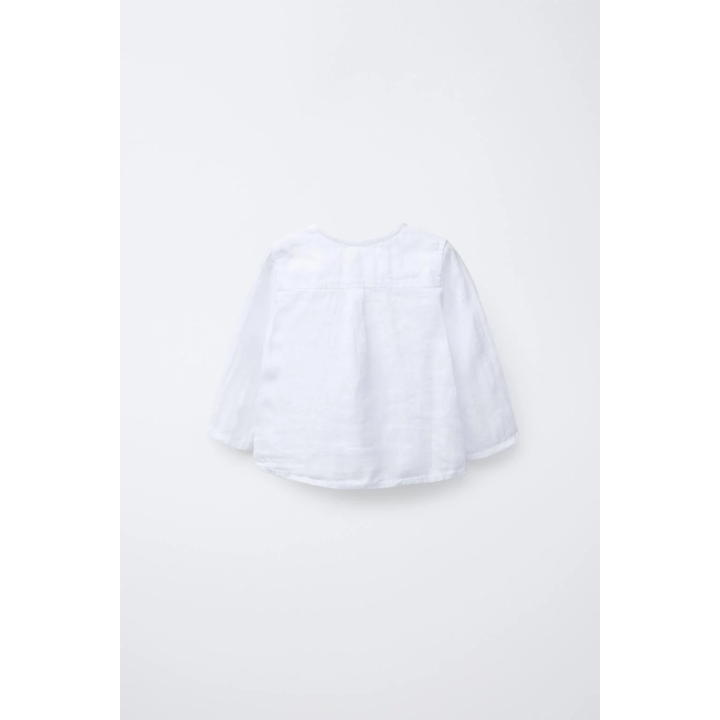 ОДНОТОННАЯ ЛЬНЯНАЯ РУБАШКА