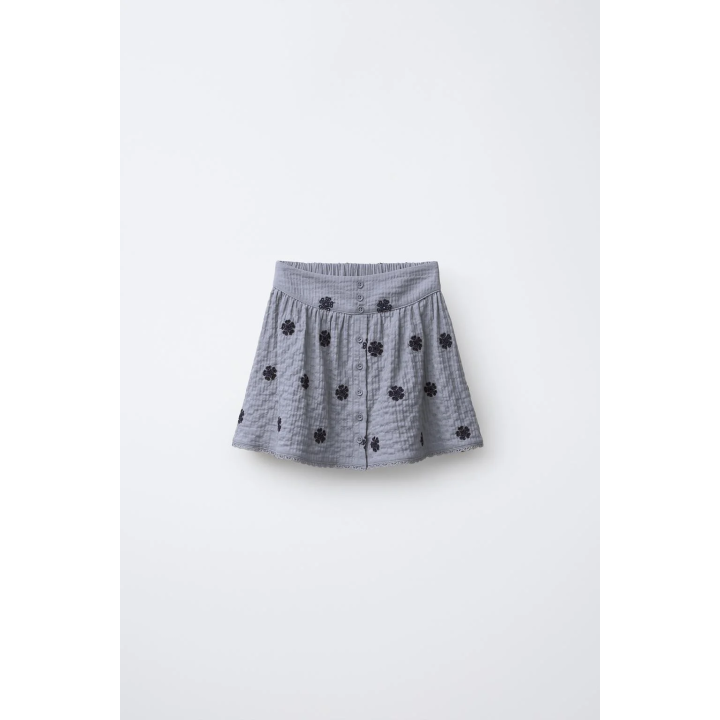 ЮБКА ТЕКСТУРНАЯ С ВЫШИВКОЙ