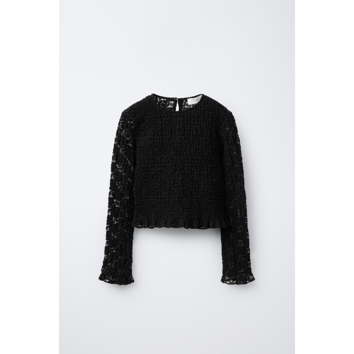 ЭЛАСТИЧНЫЙ ТОП С КРУЖЕВОМ