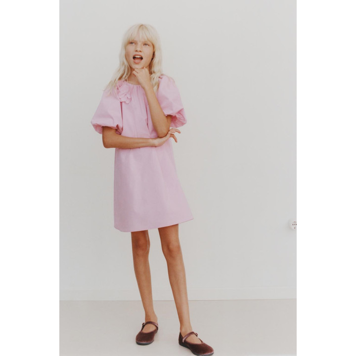 Платье из макромолекулярного хлопка с цветочным узором