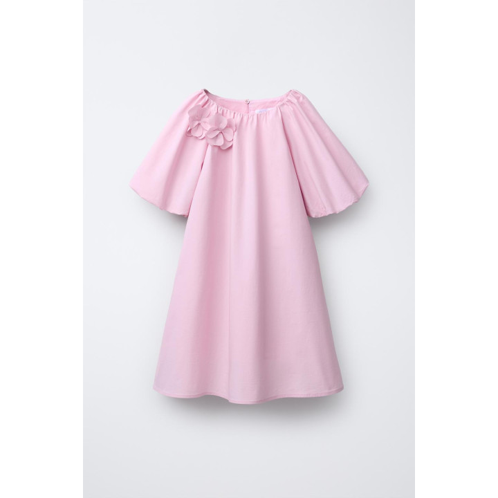 Платье из макромолекулярного хлопка с цветочным узором