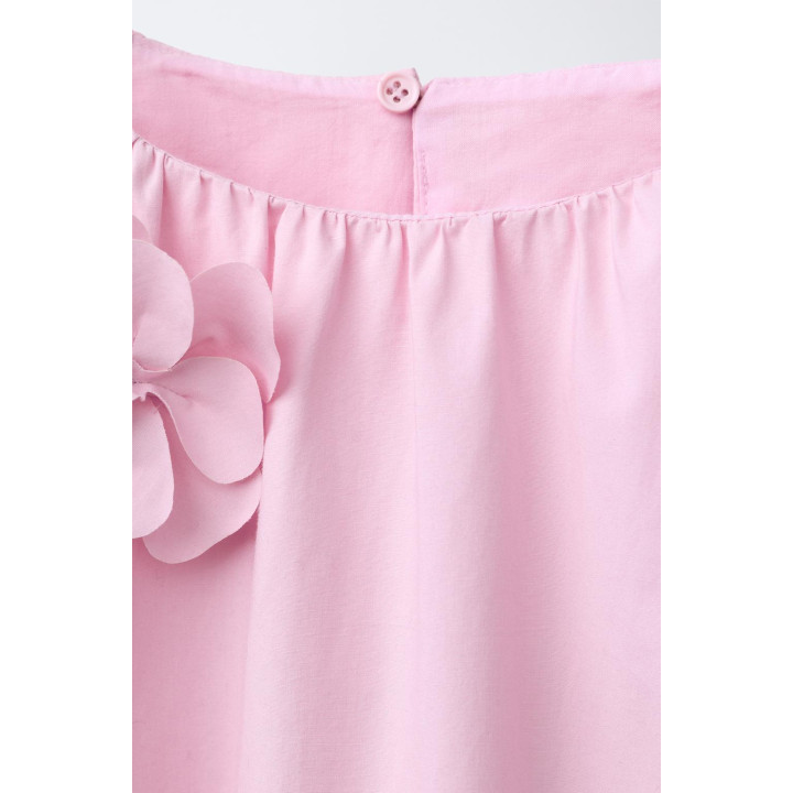 Платье из макромолекулярного хлопка с цветочным узором