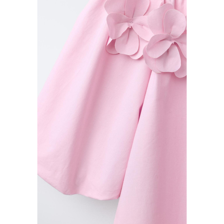 Платье из макромолекулярного хлопка с цветочным узором