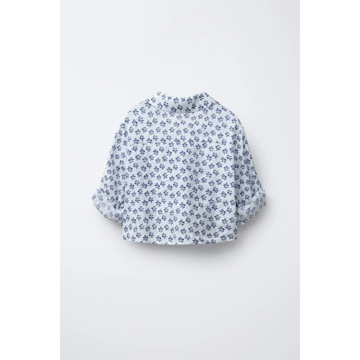 РУБАШКА С ПРИНТОМ В ВИДЕ УЗЛА