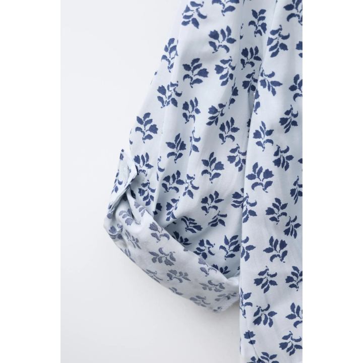 РУБАШКА С ПРИНТОМ В ВИДЕ УЗЛА