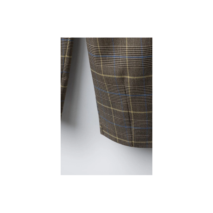 БРЮКИ BARREL В КЛЕТКУ С ЗАЩИПАМИ