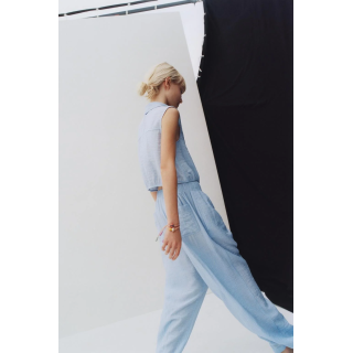 БРЮКИ ИЗ ЖАТОЙ ТКАНИ