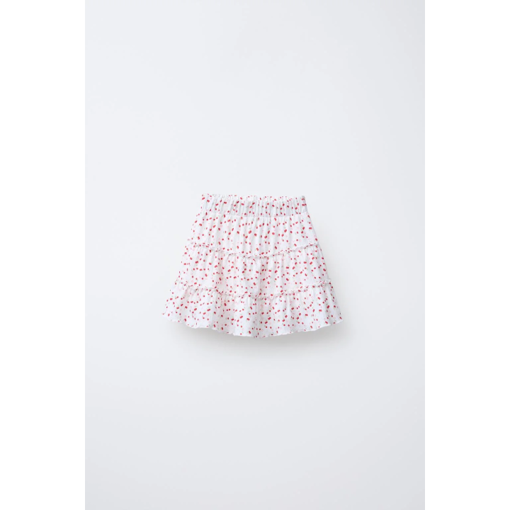 ЮБКА-ШОРТЫ ИЗ РЕЛЬЕФНОЙ ТКАНИ С ПРИНТОМ