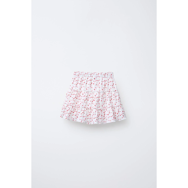 ЮБКА-ШОРТЫ ИЗ РЕЛЬЕФНОЙ ТКАНИ С ПРИНТОМ