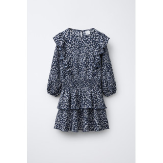 ПЛАТЬЕ ИЗ МУСЛИНА С ЦВЕТОЧНЫМ ПРИНТОМ