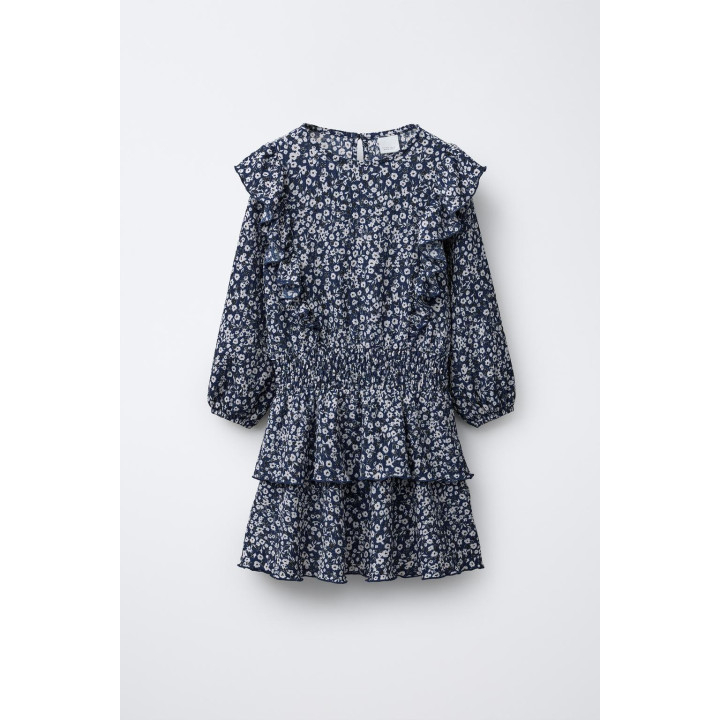 ПЛАТЬЕ ИЗ МУСЛИНА С ЦВЕТОЧНЫМ ПРИНТОМ