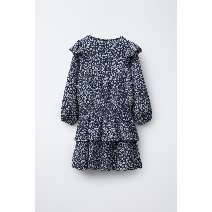 ПЛАТЬЕ ИЗ МУСЛИНА С ЦВЕТОЧНЫМ ПРИНТОМ