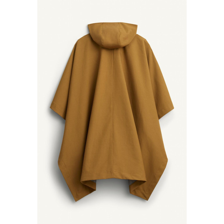 Пончо limited edition с контрастной клеткой и водоотталкивающей отделкой